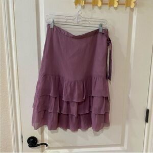 Anthropologie ruffle trim skirt‎ size 6